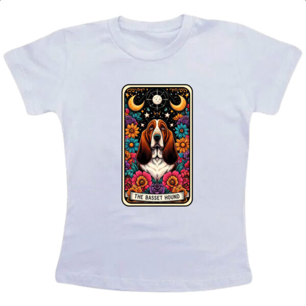 Camiseta Infanto Juvenil Taro Cachorro Basset Hound