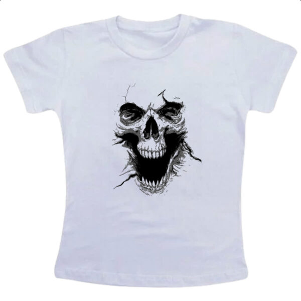 Camiseta Infanto Juvenil Caveira 3D