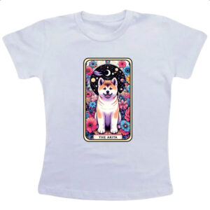 Camiseta Infanto Juvenil Taro cachorro Akita