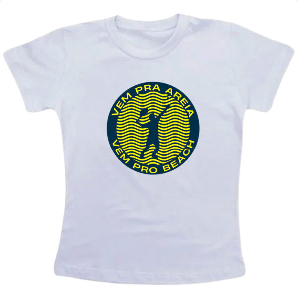 Camiseta Infanto Juvenil Vem pra areia beach