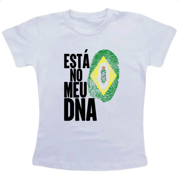 Camiseta Infanto Juvenil Esta no meu DNA Ceara