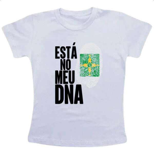 Camiseta Infanto Juvenil Esta no meu DNA Distrito Federal