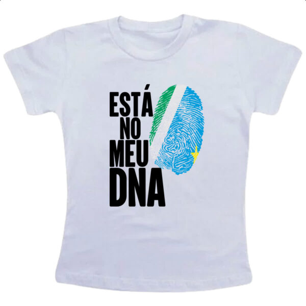 Camiseta Infanto Juvenil Esta no meu DNA Mato Grosso do Sul