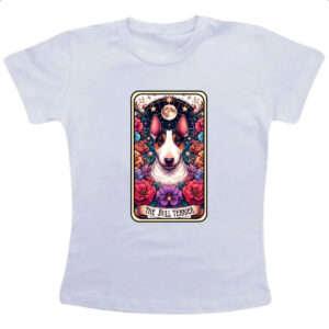 Camiseta Infanto Juvenil Taro cachorro Bull Terrier