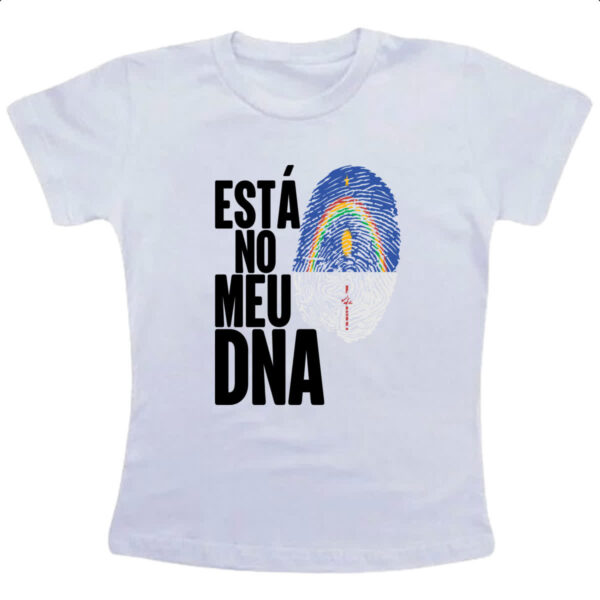 Camiseta Infanto Juvenil Esta no meu DNA Pernambuco