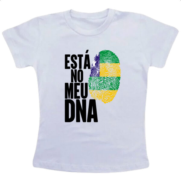 Camiseta Infanto Juvenil Esta no meu DNA Sergipe