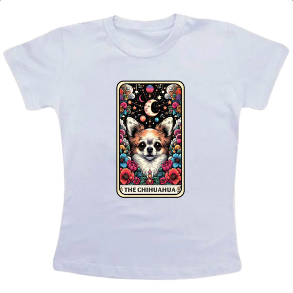 Camiseta Infanto Juvenil Taro cachorro Chihuahua