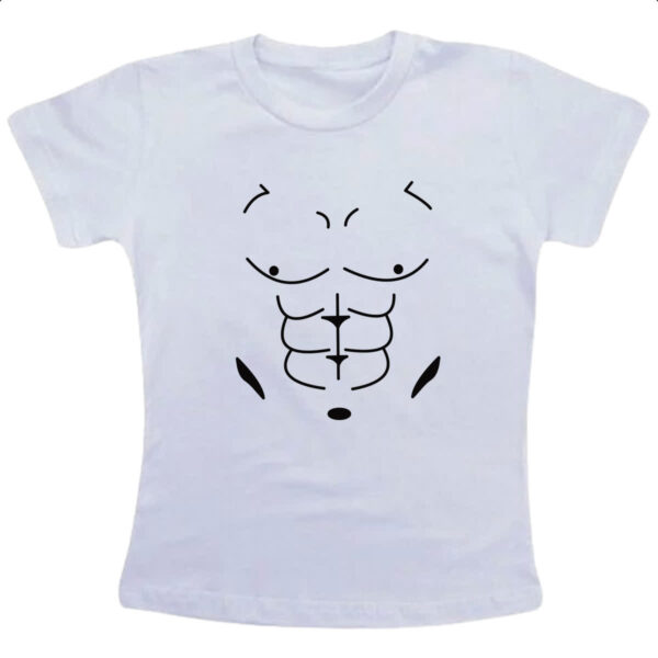 Camiseta Infanto Juvenil Peitoral Musculos
