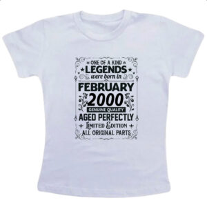 Camiseta Infanto Juvenil Legends Were Born FEV-2000