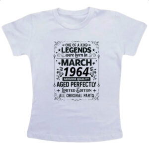 Camiseta Infanto Juvenil Legends Were Born MAR-1964