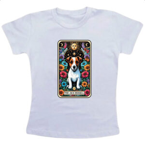 Camiseta Infanto Juvenil Taro cachorro Jack Russell Terrier
