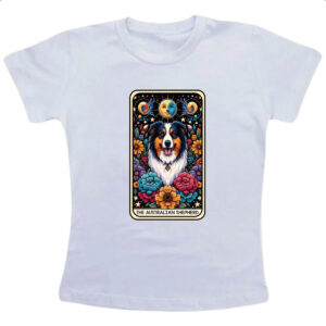 Camiseta Infanto Juvenil Taro cachorro Pastor Australiano