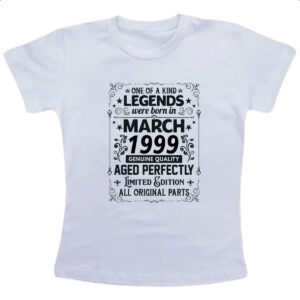 Camiseta Infanto Juvenil Legends Were Born MAR-1999