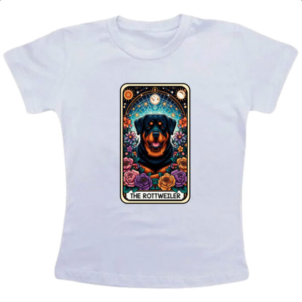 Camiseta Infanto Juvenil Taro cachorro Rottweiler