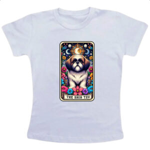 Camiseta Infanto Juvenil Taro cachorro Shih Tzu