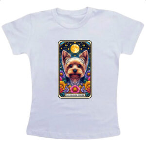 Camiseta Infanto Juvenil Taro cachorro Yorkshire Terrier