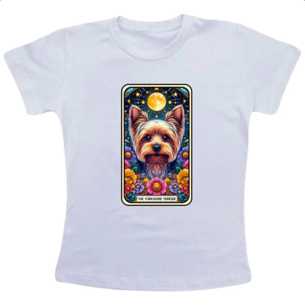 Camiseta Infanto Juvenil Taro cachorro Yorkshire Terrier