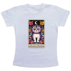 Camiseta Infanto Juvenil Taro Gato Scottish Fold