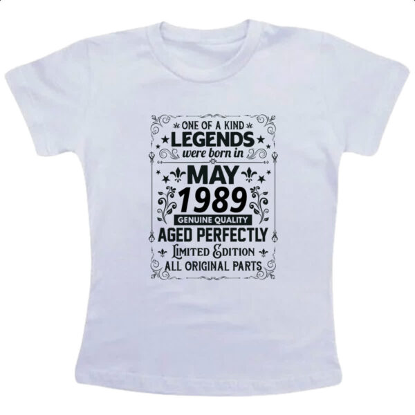 Camiseta Infanto Juvenil Legends Were Born MAI-1989