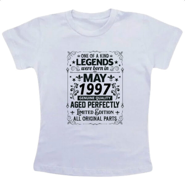 Camiseta Infanto Juvenil Legends Were Born MAI-1997