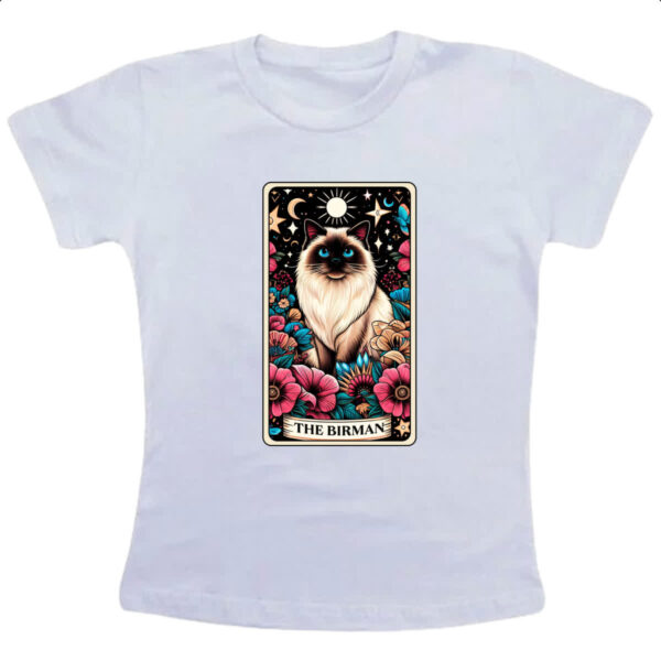 Camiseta Infanto Juvenil Taro gato Birmanes