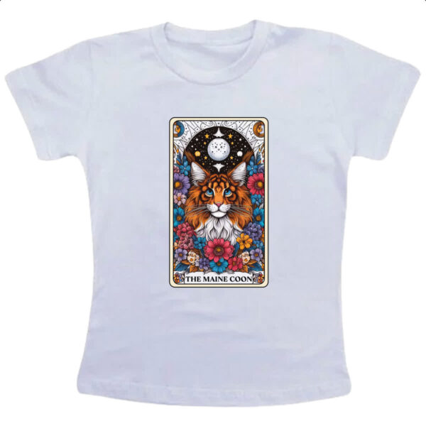 Camiseta Infanto Juvenil Taro gato Maine Coon