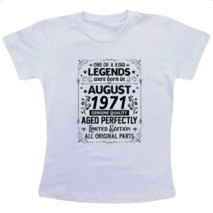 Camiseta Infanto Juvenil Legends Were Born AGO-1971
