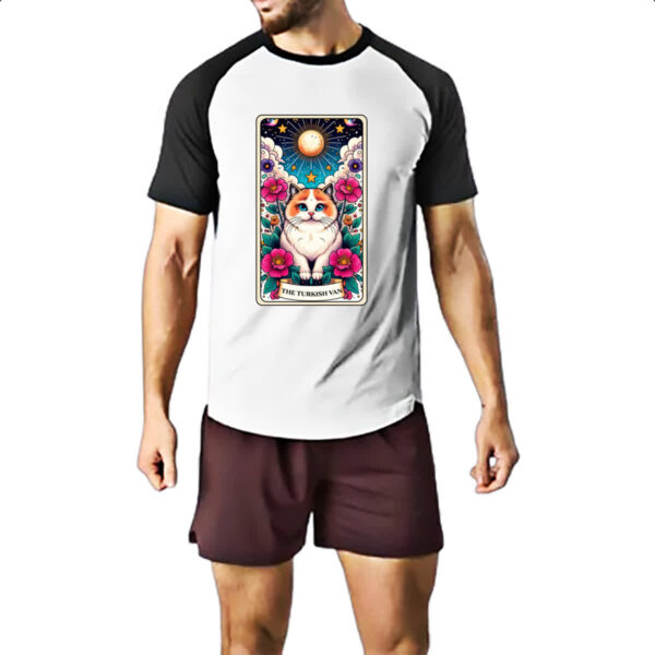 Camiseta Raglan Taro gato Van Turco - Imagem 2