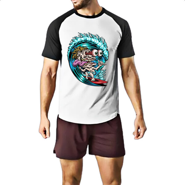 Camiseta Raglan Surf Freak - Imagem 2