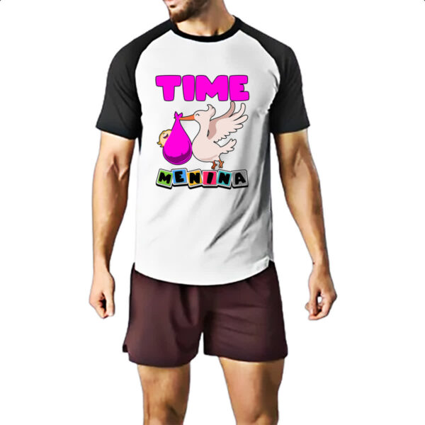 Camiseta Raglan Cegonha Time Menina - Imagem 2