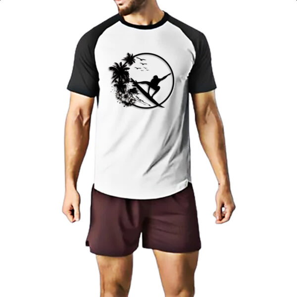 Camiseta Raglan Surf Noir Design - Imagem 2