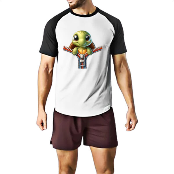 Camiseta Raglan Tartaruga no ziper - Imagem 2