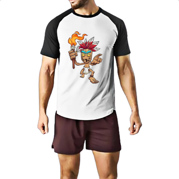 Camiseta Raglan Wooden Tiki - Imagem 2