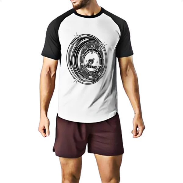 Camiseta Raglan Velocimetro Classico VW - Imagem 2