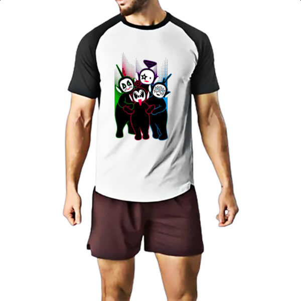 Camiseta Raglan Teletubbies Kiss - Imagem 2