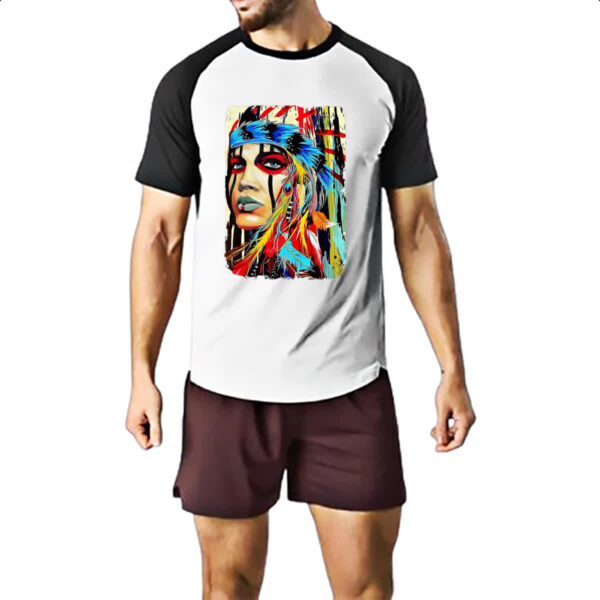 Camiseta Raglan India Americada Print Color - Imagem 2