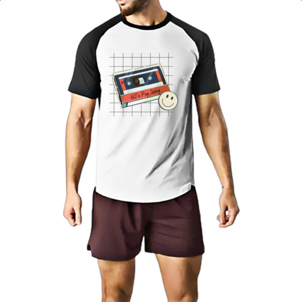 Camiseta Raglan FIta K7 60 Pop Song - Imagem 2