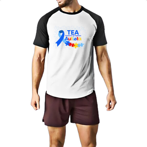 Camiseta Raglan Autismo TEA Transtorno Espectro - Imagem 2