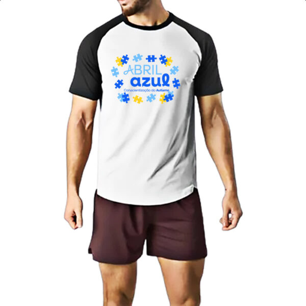 Camiseta Raglan Autismo conscientizacao - Imagem 2