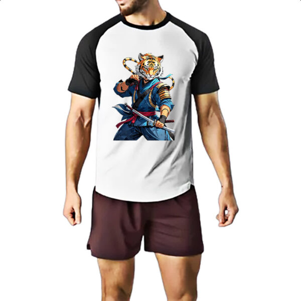 Camiseta Raglan Tigre Ninja - Imagem 2