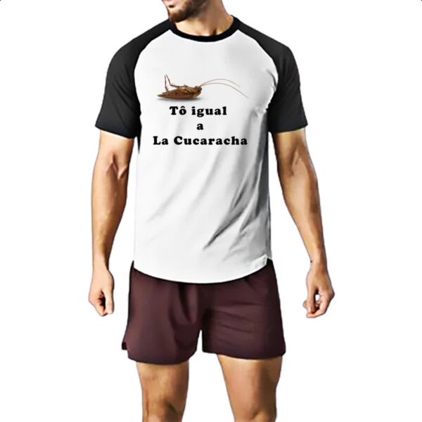 Camiseta Raglan To igual a La cucaracha - Imagem 2