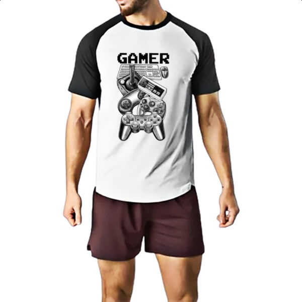 Camiseta Raglan Viciado em games - Imagem 2
