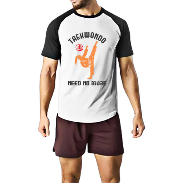 Camiseta Raglan Taekwondo need no more - Imagem 2