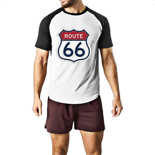 Camiseta Raglan Vintage route 66 - Imagem 2
