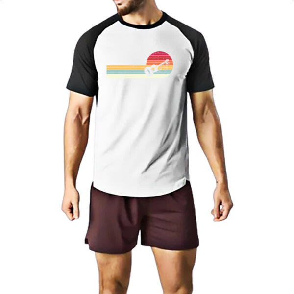 Camiseta Raglan Violao Espiral Sunset Art - Imagem 2