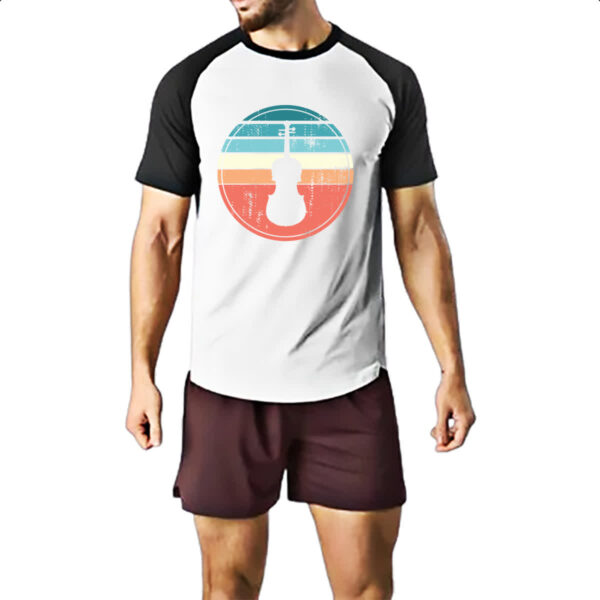 Camiseta Raglan Violino Sunset Art - Imagem 2