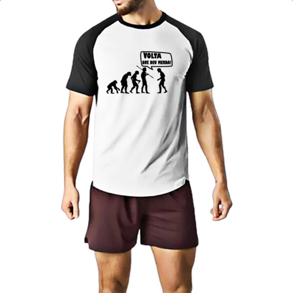 Camiseta Raglan Volta que deu merda - Imagem 2