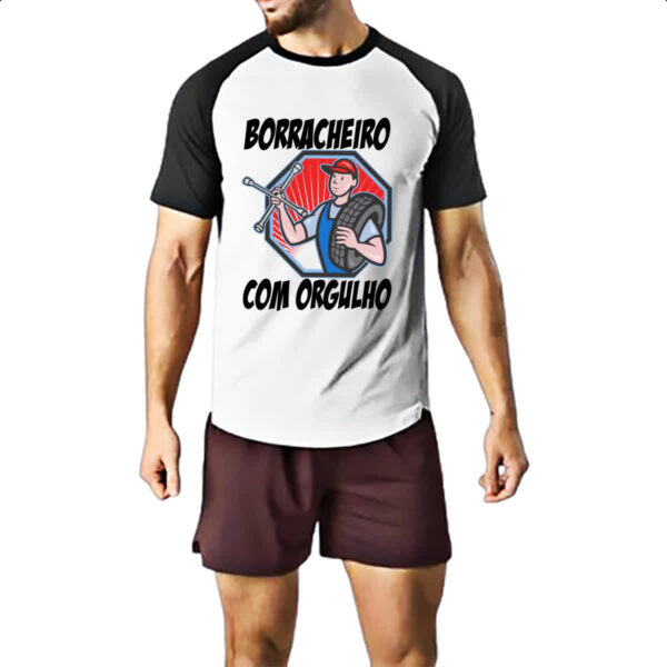 Camiseta Raglan Borracheiro com orgulho - Imagem 2