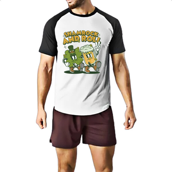 Camiseta Raglan St Patricks day shamrock - Imagem 2
