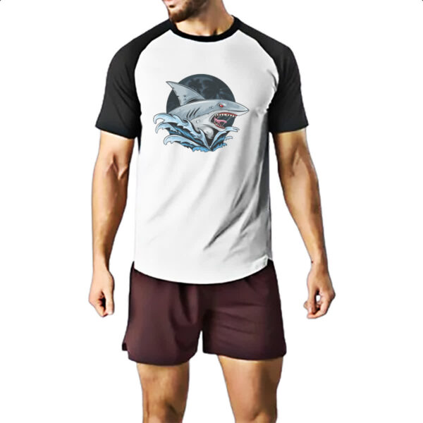 Camiseta Raglan Tubarao de Malibu - Imagem 2